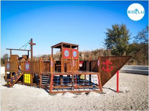 wooden ship playground
