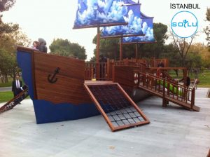 wooden ship playground