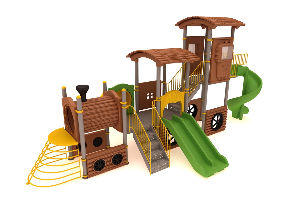 train themed playground